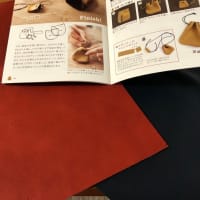 箸入れに続きレザーポーチ作り