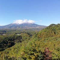 御嶽山初冠雪