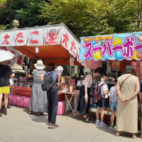 富岡八幡宮の縁日風景