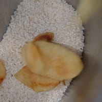 堅あげポテト炊き込み御飯　ポテトチップス炊き込み　ジャガイモ御飯　簡単　美味　夏には塩分