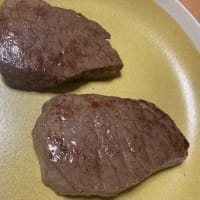 かき氷と牛肉