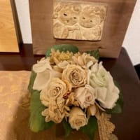 お花を受け取りに　・・・ recieving beautiful preserved flowers