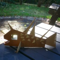 アトリエ太陽の子作品を使ってコモソルテラスで遊んでみました。
