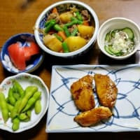 ７/５　ばんごはん　まぐろ照り焼き