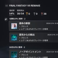 PS4ゲーム『FINAL FANTASY VII REMAKE』をクリアしました（全３部作の第１部）