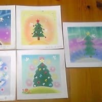 パステル『クリスマスツリー』