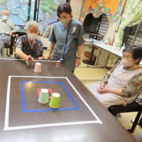 紙コップカーリング！！