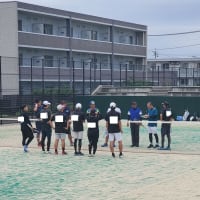 ソフトテニス秋季リーグ戦（団体戦）　　晩ご飯は鶏の唐揚げ