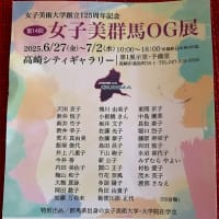 Мちゃんに誘われて　　～女子美群馬OG展　高崎シティギャラリー～