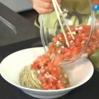 昆布麺の和風サルサ素麺が放送されました