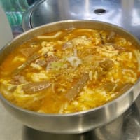 ユッケジャンスープのうどん入り