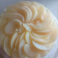 桃のゼリーケーキ