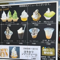 下賀茂　道の駅 湯の花　アイスカフェモカと月ヶ瀬梅ジュース