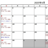 [ｽｹｼﾞｭｰﾙ] 2025年6月