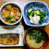 7/1　ばんごはん　塩さば