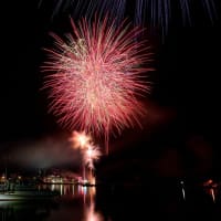 市民祭あしずりまつりの花火