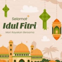 🇮🇩Hari Libur Nasional Indonesia Hari Raya Idul Fitriイドルフィトリ(レバラン)