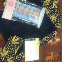 ミモザの日にミモザ柄のグッズをいただいた
