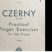 CZERNY Op.802 Practical Finger Exercises ９番より。打鍵練習