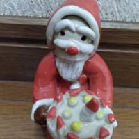 もうすぐクリスマス　手作りサンタクロース