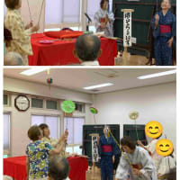 イタスケ古墳前サロンで落語ボランティア