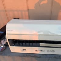 新築の為、取外して一時預かって、エアコンクリーニングです。