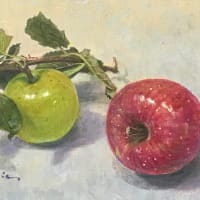 林檎図　S M   oil on canvas