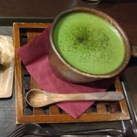 MISUZU珈琲の抹茶珈琲とチーズケーキ