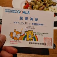 期日前投票へ...