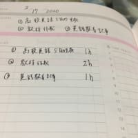 一週間の計画作成日
