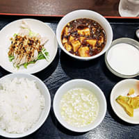 HACHI　蒸し鶏と麻婆豆腐セット