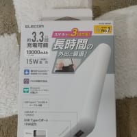 やっとモバイルバッテリーを導入しました