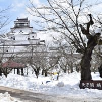 雪の会津若松、鶴ヶ城