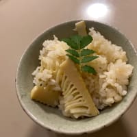 竹の子料理とチキンハヤシライス