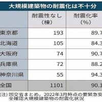  『首都の危機対応力』『自宅の耐震化』『耐震基準』