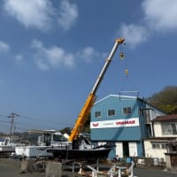 春の艤装工事。