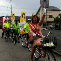 自転車パレードで「西新井駅周辺に図書館を」と切実な要望