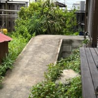 外部手すり工事。