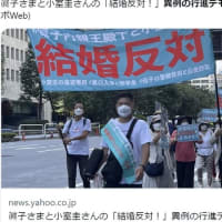 国民が祝うはずの御結婚にデモ行列