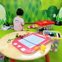 伊都イオンの「スキッズガーデン」で孫大喜び