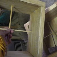 ミツバチの巣箱に重ねる継箱を2個製作