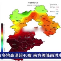 北部で猛暑・干ばつ　南部で大雨・洪水…中国で異常気象相次ぐ