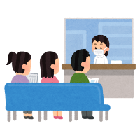 クリニックの待合室、呼ばれたら？