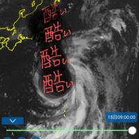 台風7号に力を与えました。被害3割増になるように施しました。