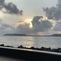 ゴアの空手と夕方のアラビア海