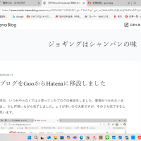 このブログをHatena ブログに移転します