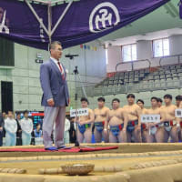 第４２回全日本大学選抜相撲宇和島大会に審判長として出席