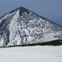八甲田山の春スキー　2024.04.13～　二日目　箒場岱ルート