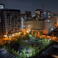 日本テレビ跡地の夜景、麹町付近の