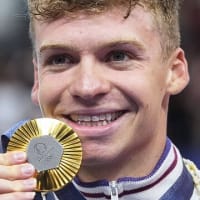 2024年8/2　男子200メートル個人メドレーでレオン・マルシャンが4個目の金メダル